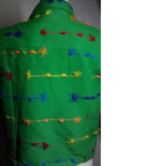 Ana's Fashion NWOT Green Cotton Vest Size XL - Picture 7 of 7